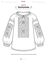 Wyschywanka druckbare Arbeitsblatt Vorschau