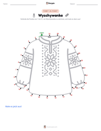 Wyschywanka druckbare Arbeitsblatt Vorschau