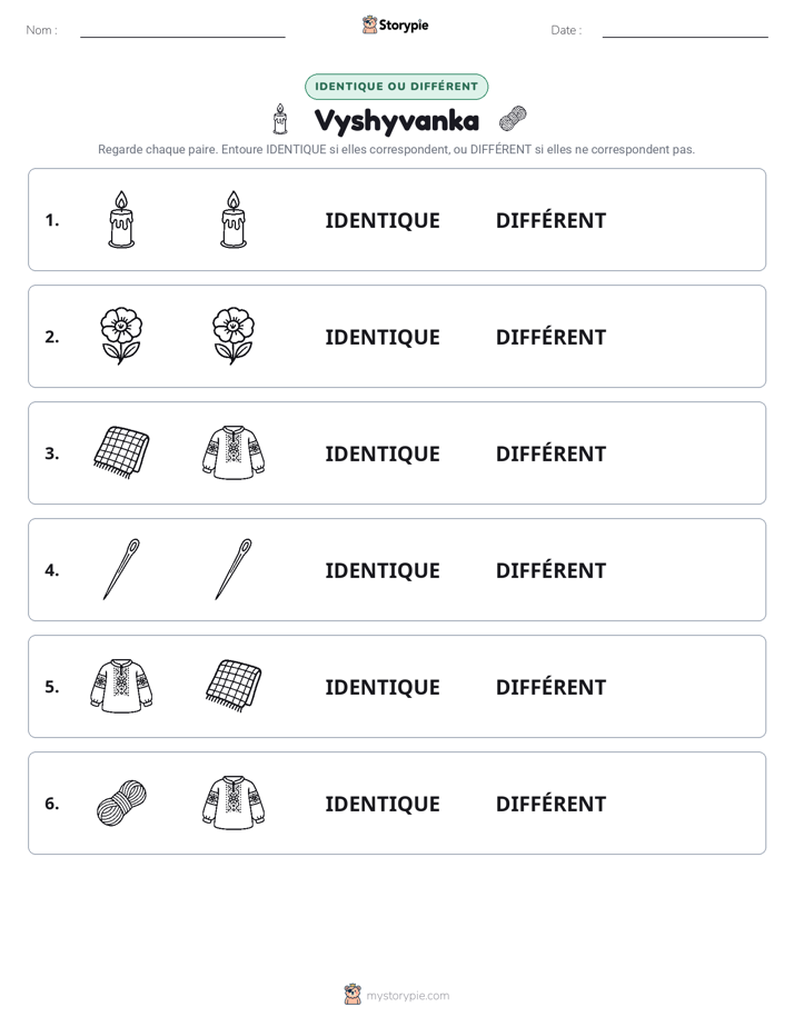 Identique ou Différent