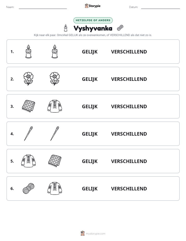 Zelfde of Verschillend