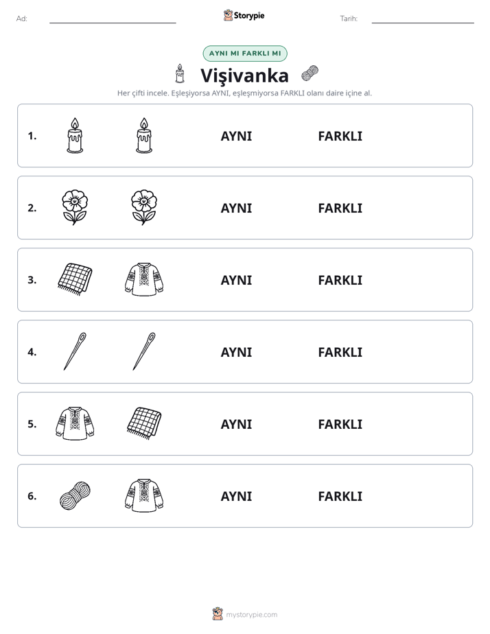 Aynı mı Farklı mı
