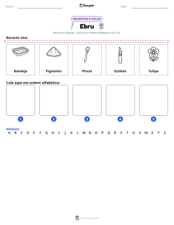 Recortar & Colar Alfabeto
