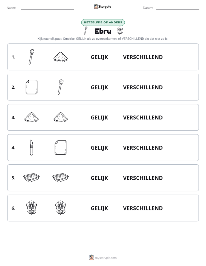 Zelfde of Verschillend