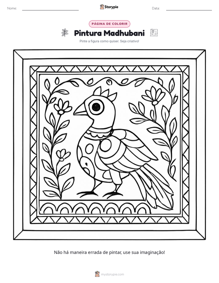 Página para colorir