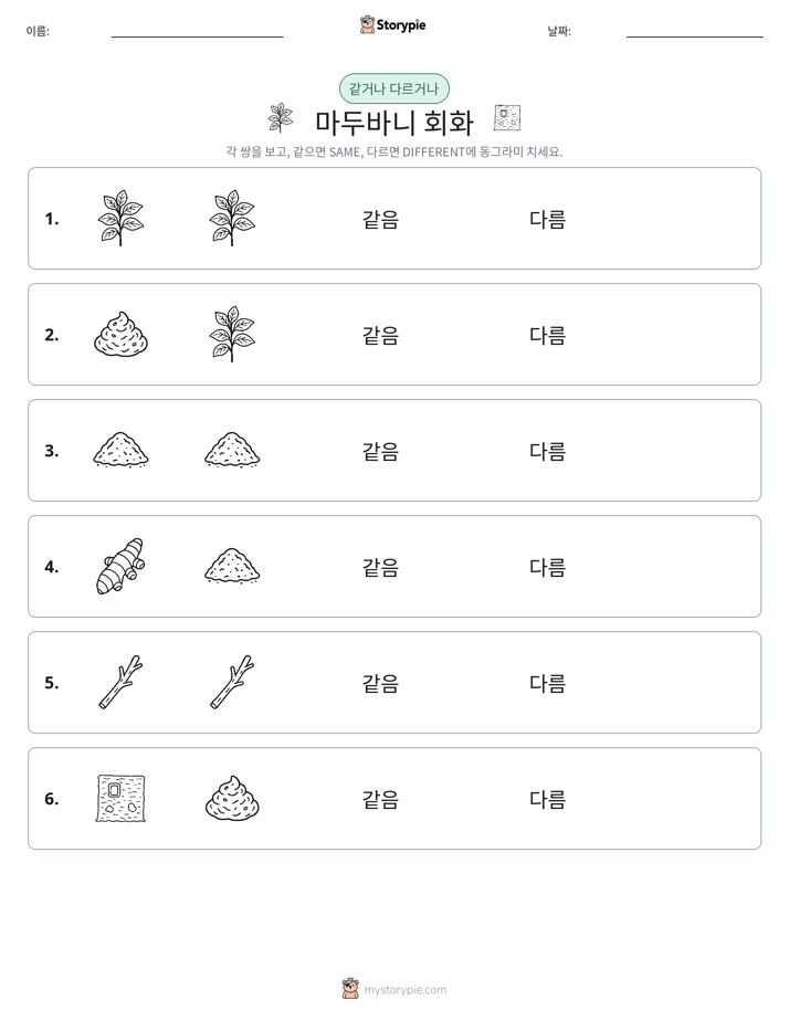 같은 것 또는 다른 것