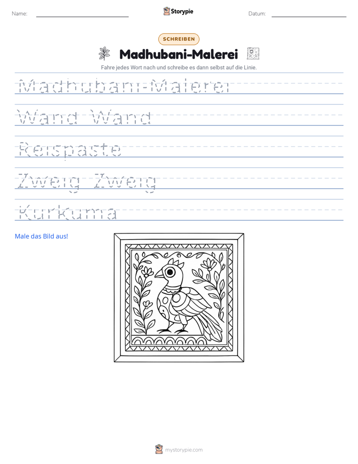 Schreibübung