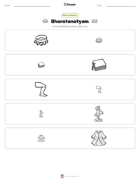 Bharatanatyam printable worksheet preview