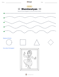 Anteprima della scheda stampabile di Bharatanatyam