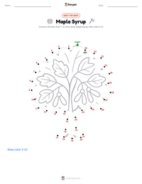 Maple Syrup printable worksheet preview