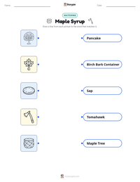 Maple Syrup printable worksheet preview
