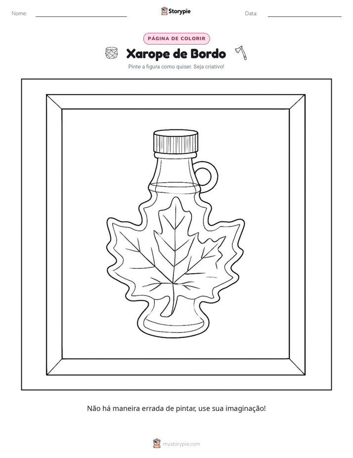 Página para colorir