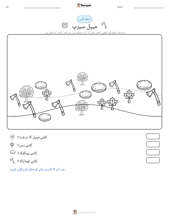 گنتی کا منظر