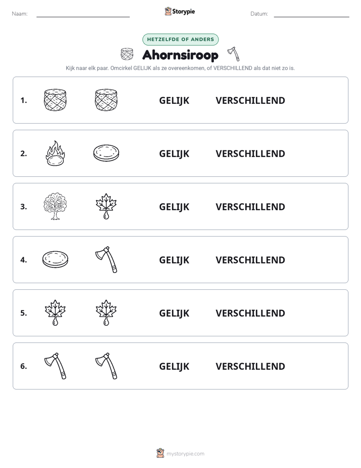 Zelfde of Verschillend
