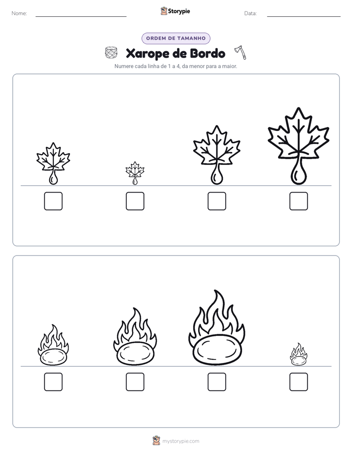 Ordem de Tamanho