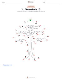 Totem Pole printable worksheet preview