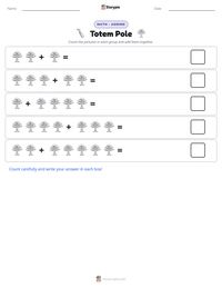 Totem Pole printable worksheet preview