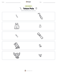 Totem Pole printable worksheet preview