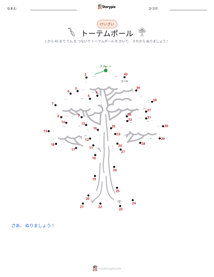 点つなぎ