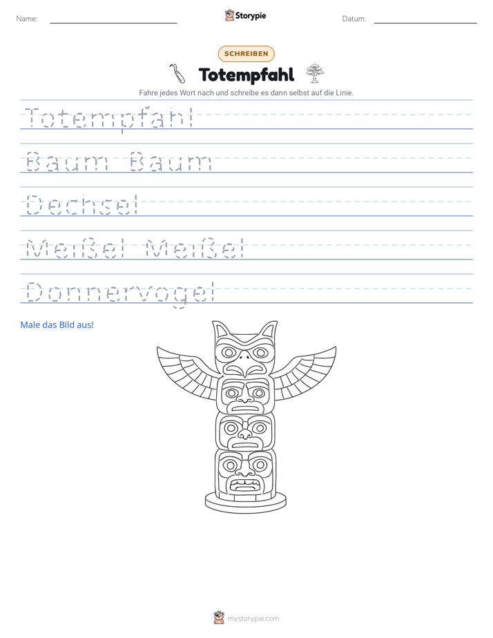 Schreibübung