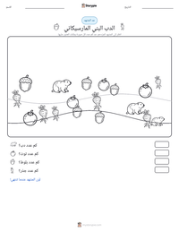 معاينة ورقة العمل القابلة للطباعة الدب البني المارسيكاني