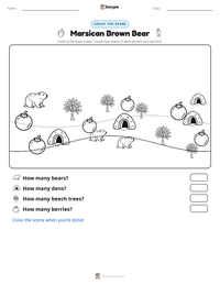 Marsican Brown Bear printable worksheet preview