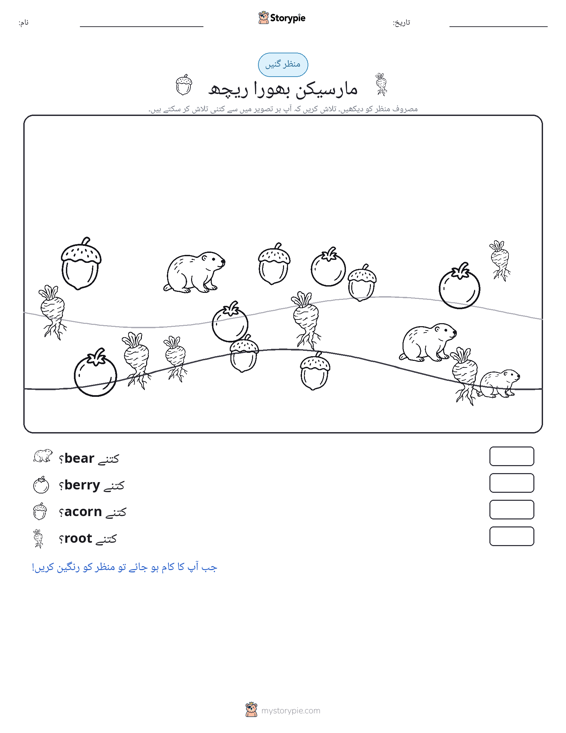 گنتی کا منظر