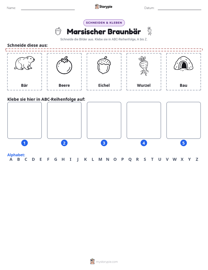 Schneiden & Einfügen Alphabet