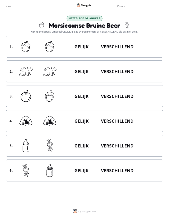 Zelfde of Verschillend