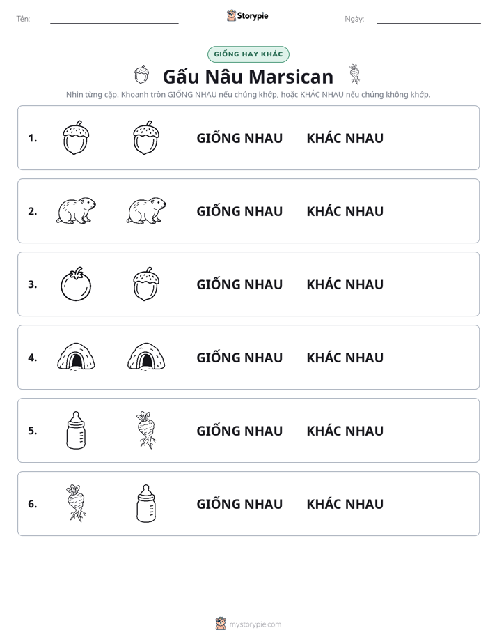 Giống Hay Khác