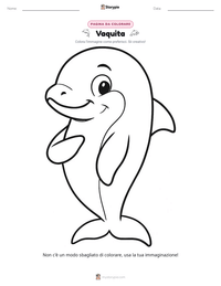 Anteprima della scheda stampabile di Vaquita