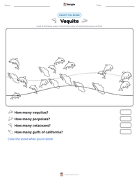 Vaquita printable worksheet preview