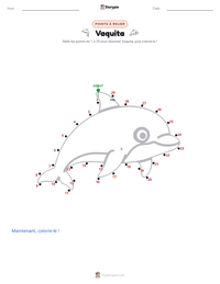 Aperçu de la feuille de travail imprimable Vaquita
