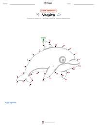 Prévia da folha de atividades imprimível Vaquita