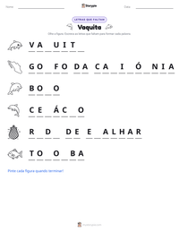 Prévia da folha de atividades imprimível Vaquita