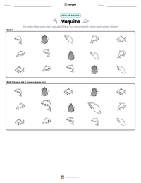 Vaquita druckbare Arbeitsblatt Vorschau