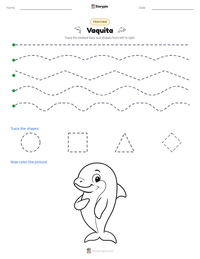 Vaquita printable worksheet preview