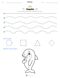 Aperçu de la feuille de travail imprimable Vaquita