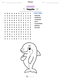 Vaquita printable worksheet preview