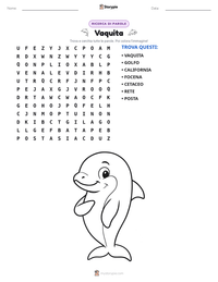 Anteprima della scheda stampabile di Vaquita