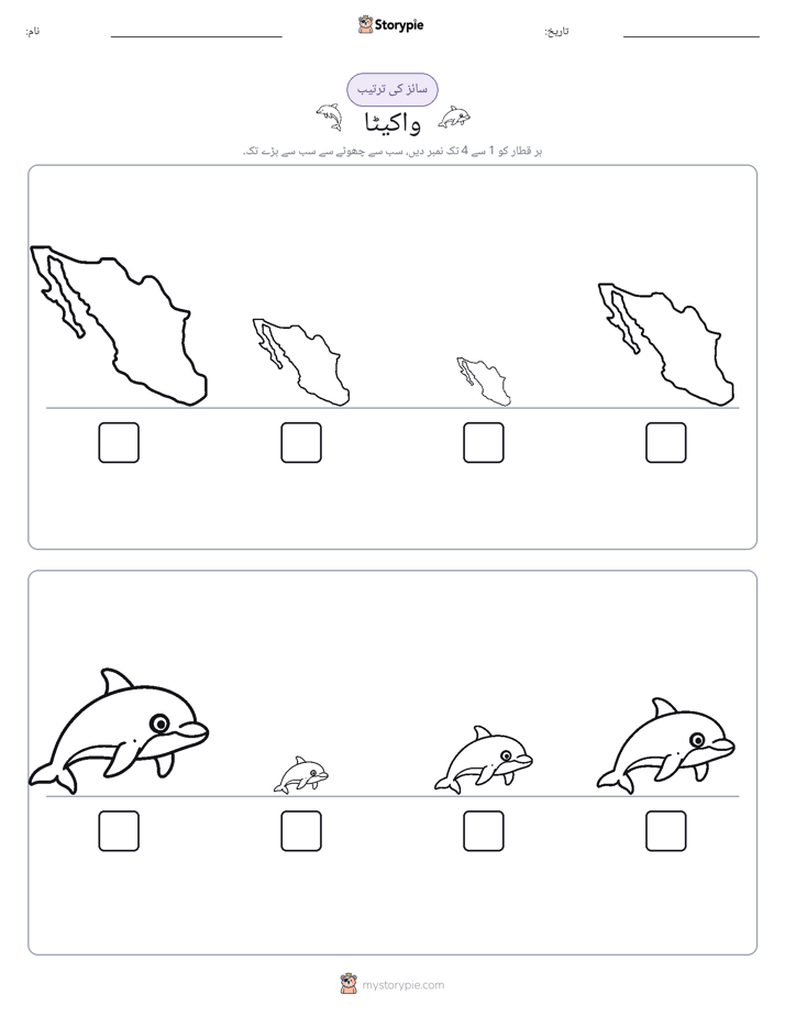 سائز کی ترتیب