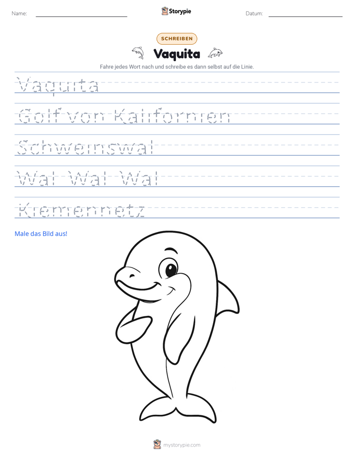 Schreibübung