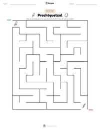 Prachtquetzal afdrukbare werkblad voorbeeld