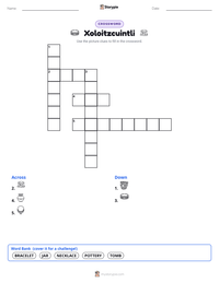 Xoloitzcuintli printable worksheet preview