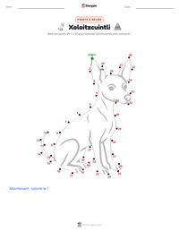 Aperçu de la feuille de travail imprimable Xoloitzcuintli