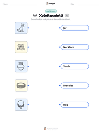 Xoloitzcuintli printable worksheet preview