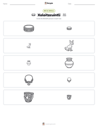 Xoloitzcuintli printable worksheet preview