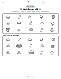 Xoloitzcuintli printable worksheet preview