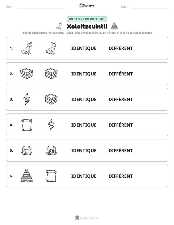 Identique ou Différent