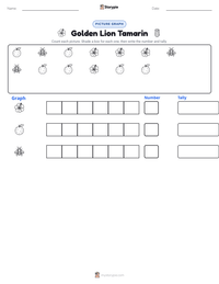 Golden Lion Tamarin printable worksheet preview