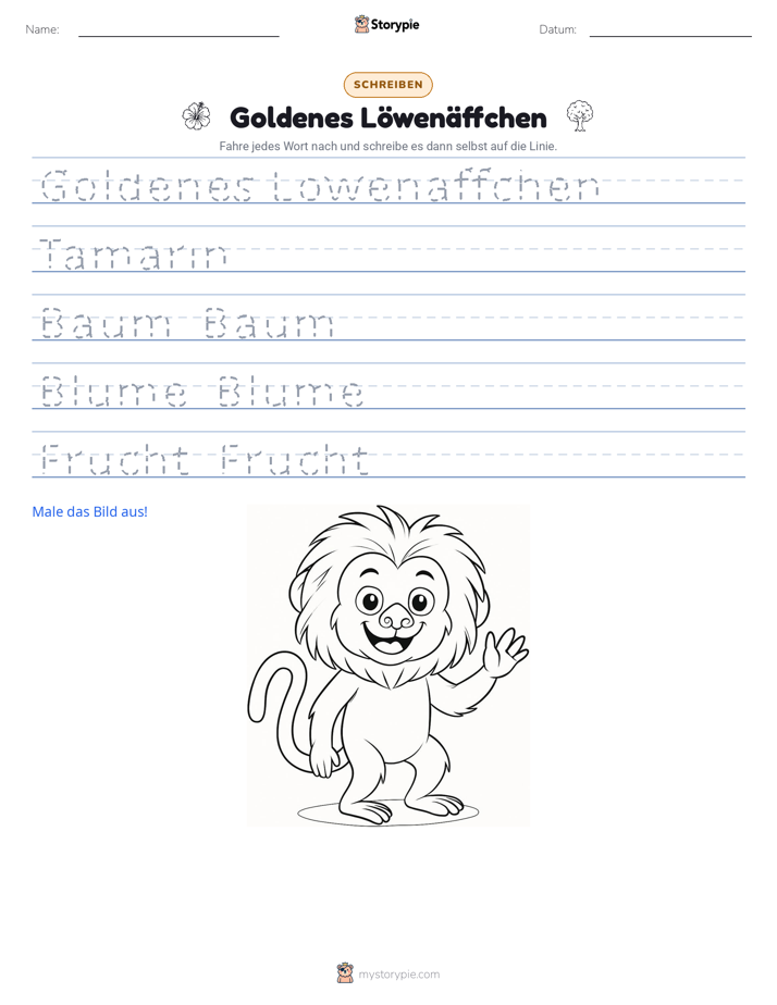 Schreibübung